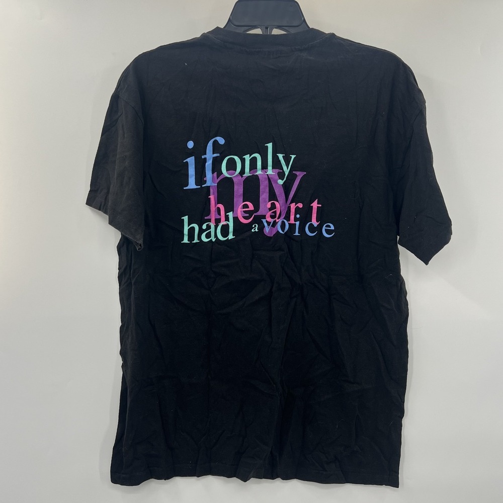 Vintage 1993 KENNY ROGERS If Only My Heart Had A Voice Black T-Shirt Size Large - Picture 2 of 7